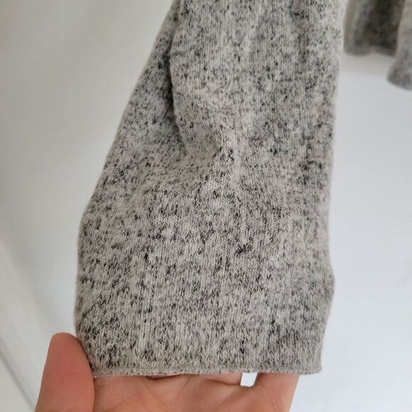 Zara Heather Gray Mock Neck Long Sleeve Knit Sweater Size Large - Picture 4 of 9